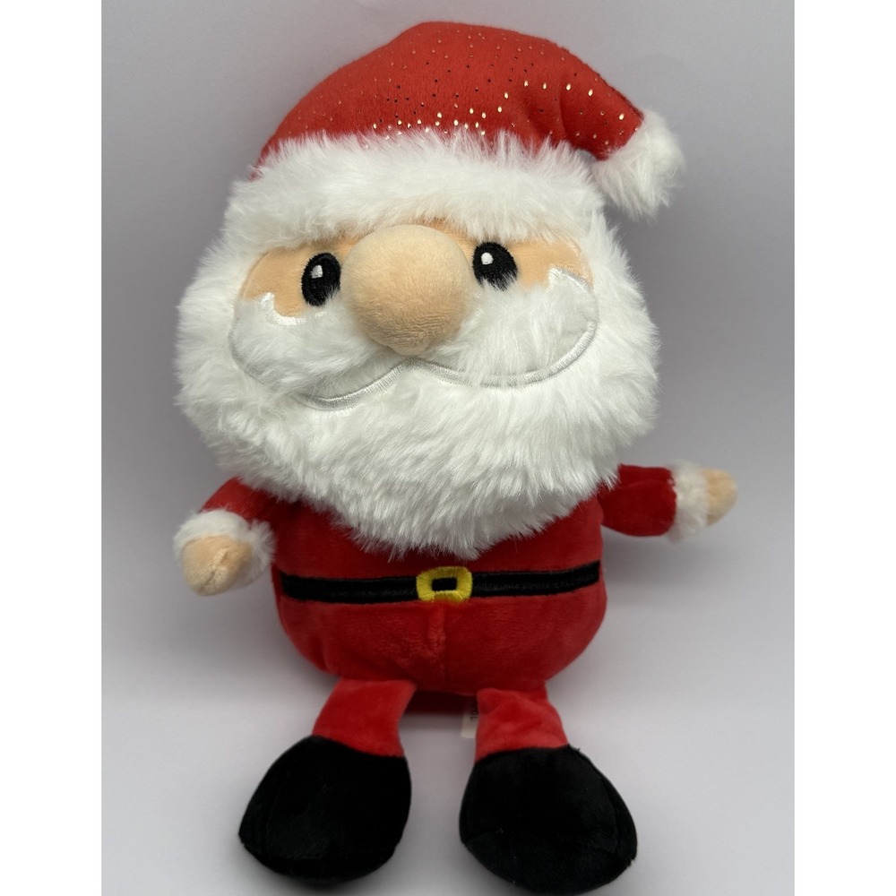 Walmart Plush Santa‎ Claus Gold Flecks Hat 10" Christmas Stuffed